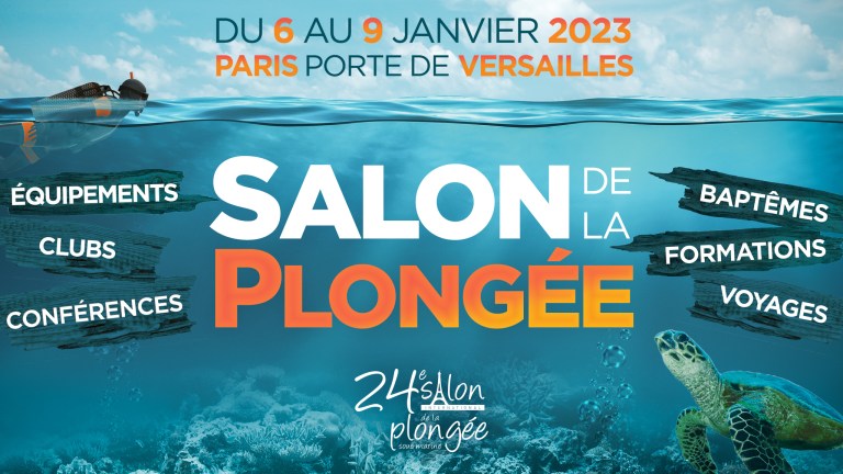 affiche salon de la plongée 2023